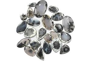 GEMKORA™ 100 carats Natural Dendrite Opal Gemstones Wholesale Cabochons Lot, Jewelry Making Loose Gemstone, Polished Gems, DIY, Wire Wrapping, Healing Crystals, Bulk Gemstone Deal 2 to 4pcs