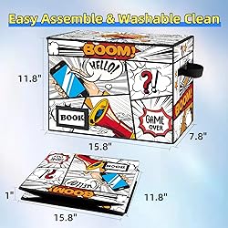 YNSZAS Comic Book Storage, Comic Book Box, 15.8" X
