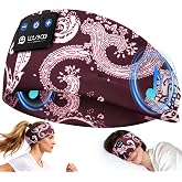LOVE EYE Wireless Bluetooth 5.4 Sleep Headband Headphones for Side Sleeper | Bluetooth Headband Earphones,Ideal for Sports Running Workout, Tech Gadgets Gifts for Men Women