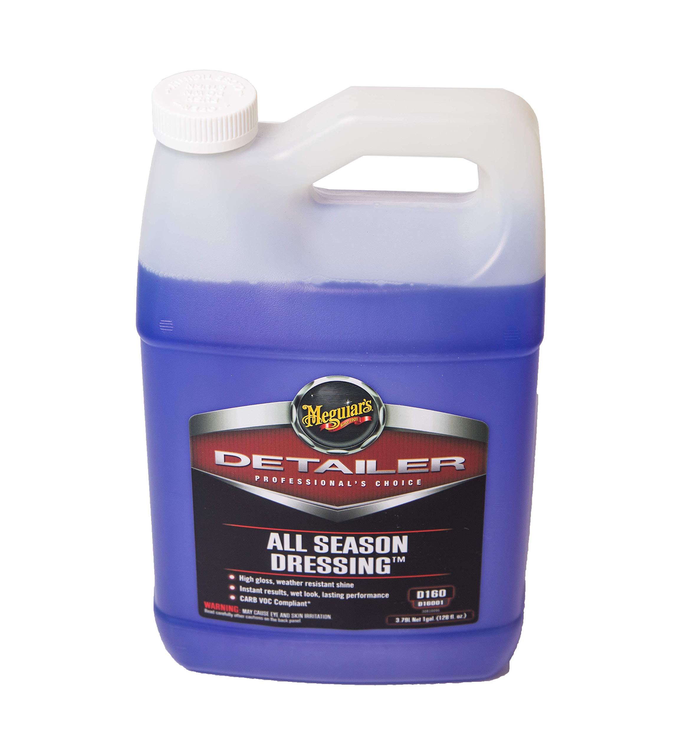 Meguiar's D16001 Detailer All Season Dressing 3.79L for all exterior rubber and plastic surfaces