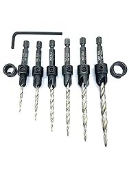 FTG USA Adjustable Wood Countersink Drill Bit Set 6