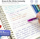 KERIFI Rub Out Pens 0.5mm Erasable Gel Pen 8 Colors with Eraser view 2