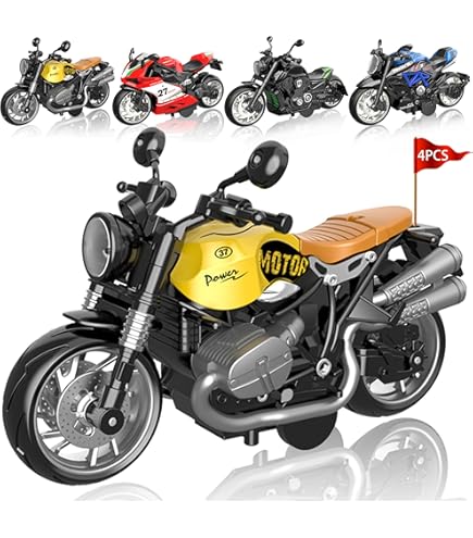 Moto Miniature Yamaha Custom 1/6 GUILOY - Collection American Iron - Rouge