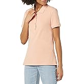 Amazon Essentials Women's Short-Sleeve Polo Shirt (Available in Plus Size)