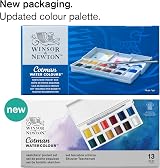 Winsor & Newton Cotman Sketchers Pocket Set 12 Half Pan + Travel Brush view 2