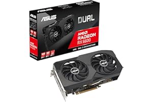 ASUS Dual AMD Radeon™ RX 6600 8GB GDDR6 Gaming Graphics Card (AMD RDNA™ 2, PCIe 4.0, 8GB GDDR6 Memory, HDMI 2.1, DisplayPort 