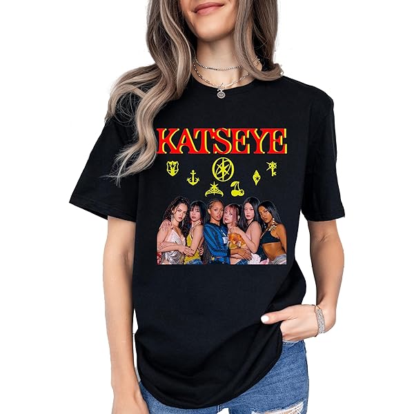 KATSEYE 2025 The Beautiful Chaos Tour Merch T-Shirt - Veste