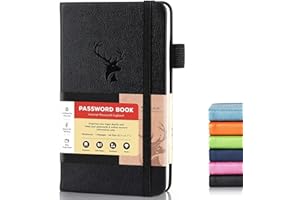 Password Book with Alphabetical Tabs: Small Password Keeper Book with Extra Space to Change Password, Address with Tabs Home 