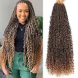 Goddess Locs Crochet Hair-24 Inch 8 Packs Boho Faux