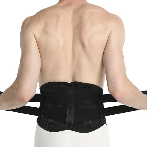 Restrainer Belt Neoprene Deluxe Double Pull Lumbar Lower Back Support ...
