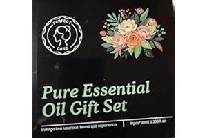 Perfect Care Pure Essential Oil Gift Set, VANILLA, JASMINE, TEA TREE, SEA SALT, ROSE, CITRUS,LAVENDER, MINT, EUCALYPTUS, SAND