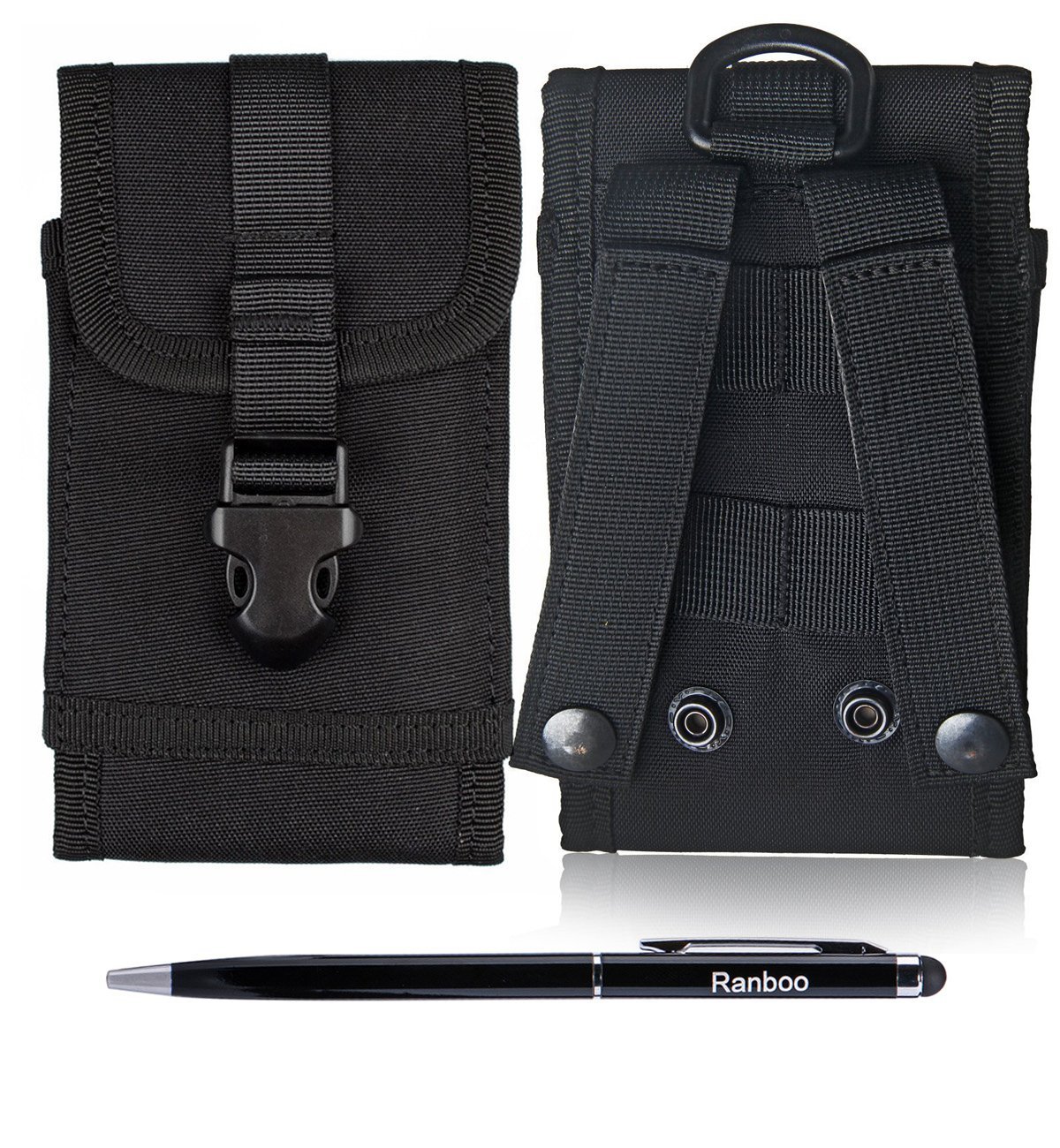 Ranboo Belt Pouch for iPhone Xs Max XR 6S 7 8 Plus, Nylon Holster Case