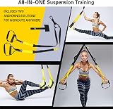 HAKENO Multi-Grip Pull Up Bar Doorway with Suspension Straps Set 440 lbs view 6