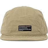 Clakllie Retro 5 Panel Short Brim Cap Casual Baseball Caps Dad Hat Flat Bill Snapback Fitted Caps Trucker Hat Short Cadet Cap