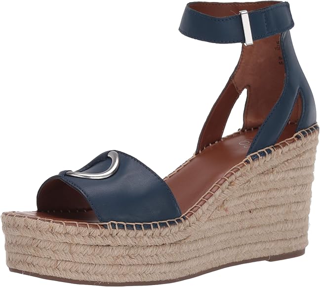 franco sarto blue wedges