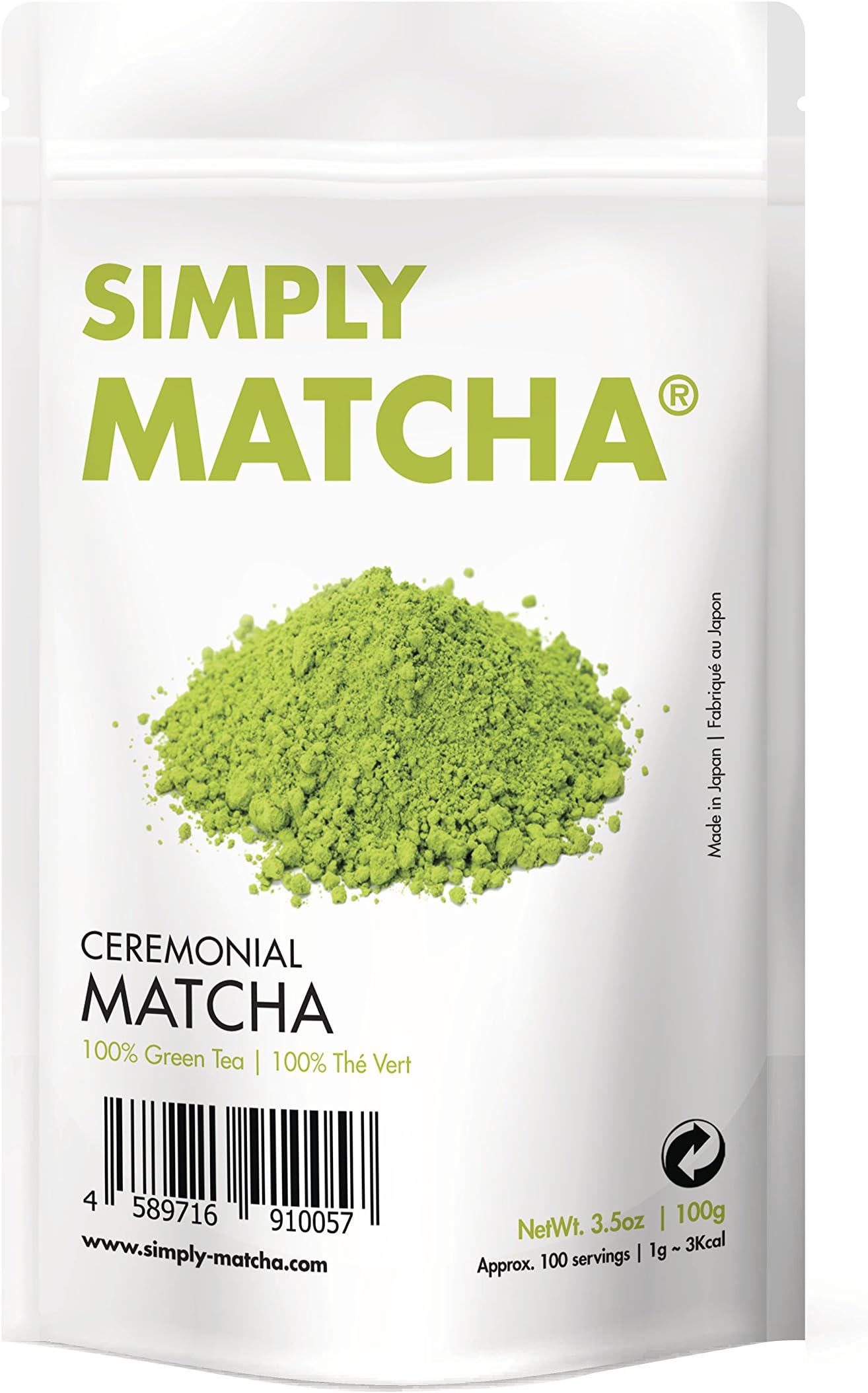 Japanese Matcha Green Tea Powder - Harvested Direct Sales in Uji - Excellent Value For Money - Ceremonial Quality (30g)