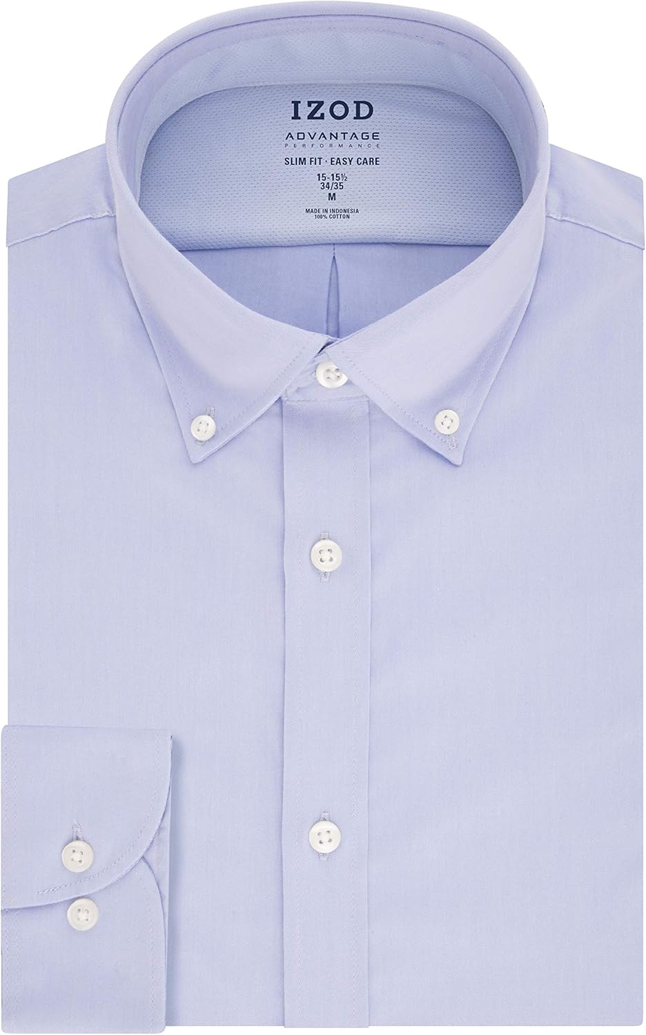 IZOD Men's Dress Shirt Slim Fit Stretch Cool FX Cooling Collar Solid at  Men’s Clothing store