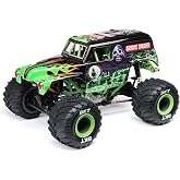 Losi 1/18 Mini LMT Grave Digger 2S 4X4 RTR Brushed Monster Truck Battery &amp; Charger Included Green LOS01026T1