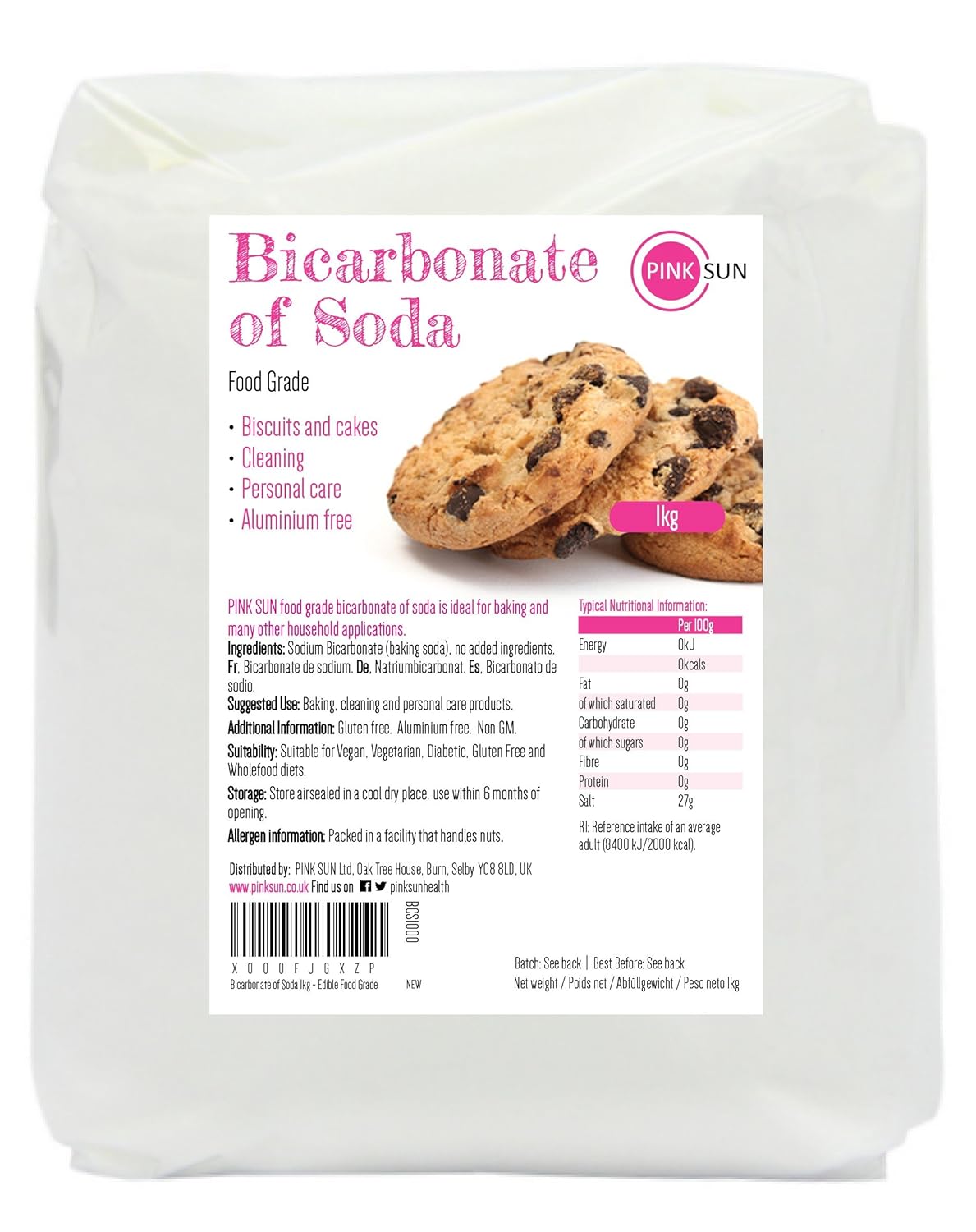 Pink Sun Bikarbonat Backpulver