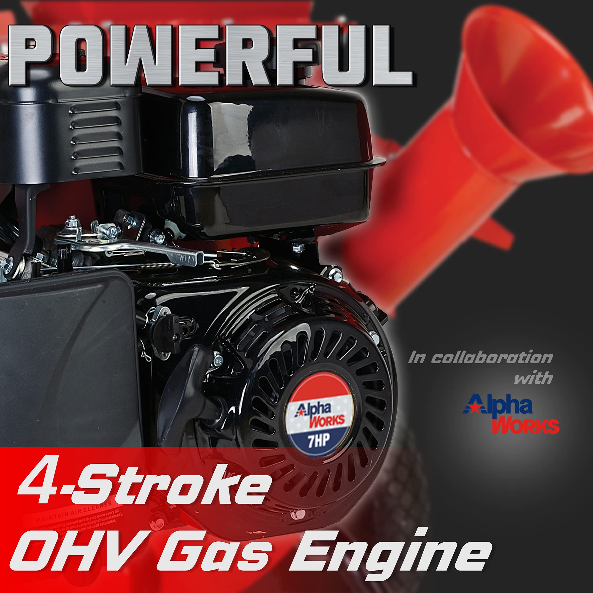 GreatCircleUSA Wood Chipper Shredder Mulcher Heavy Duty Gas Powered 3