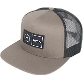 RVCA Platform Trucker Hat | Mid Fit Profile | Snapback Closure | 5-Panel Structured Construction Hat for Men