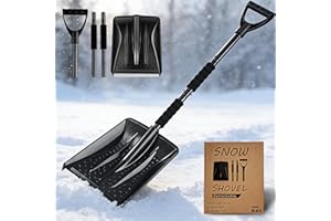 Snow Shovel for Car Driveway, New Upgrade Snow Shovels for Snow Removal, Lightweight Portable Large Capacity Shovel for Cars,