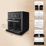 Breville Halo Flexi Air Fryer 11L Dual Zone Oven 2400W Black VDF138 view 7