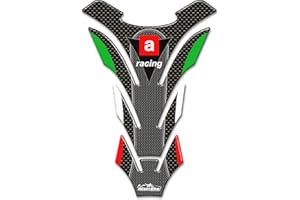 Resin Bike Motorcycle 3D Stickers Compatible with Aprilia. Tank Pad Protections from Impact and Scratches. Universal Resin Stickers - Made in Italy