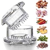 NexTrend Garlic Twister 4th Gen, clear manual garlic mincer for ginger, herbs and nuts