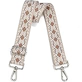 LVYOUME Crossbody Straps for Purses Silver Hardware Purse Strap Wide Shoulder Strap