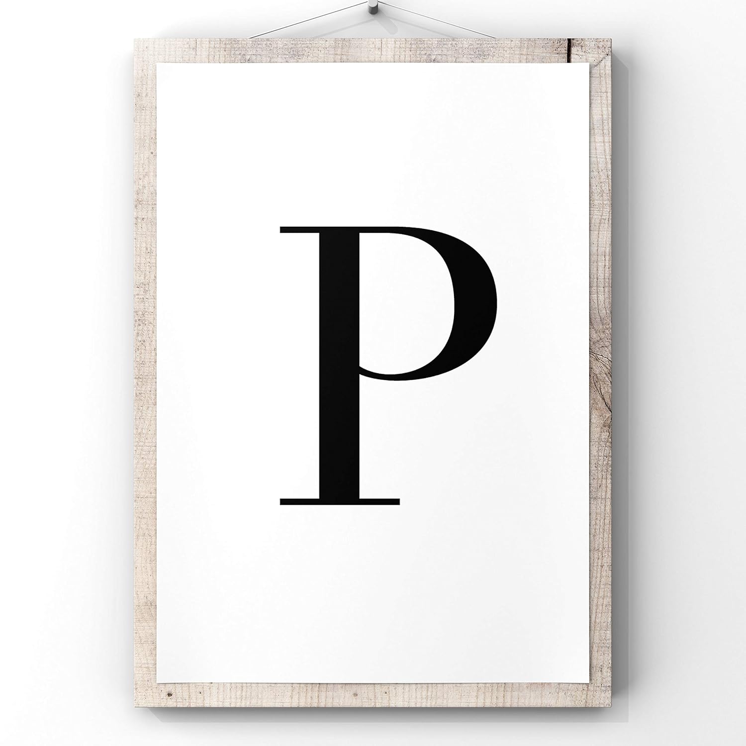 Capital Letter P Print,P Letter Print,P 