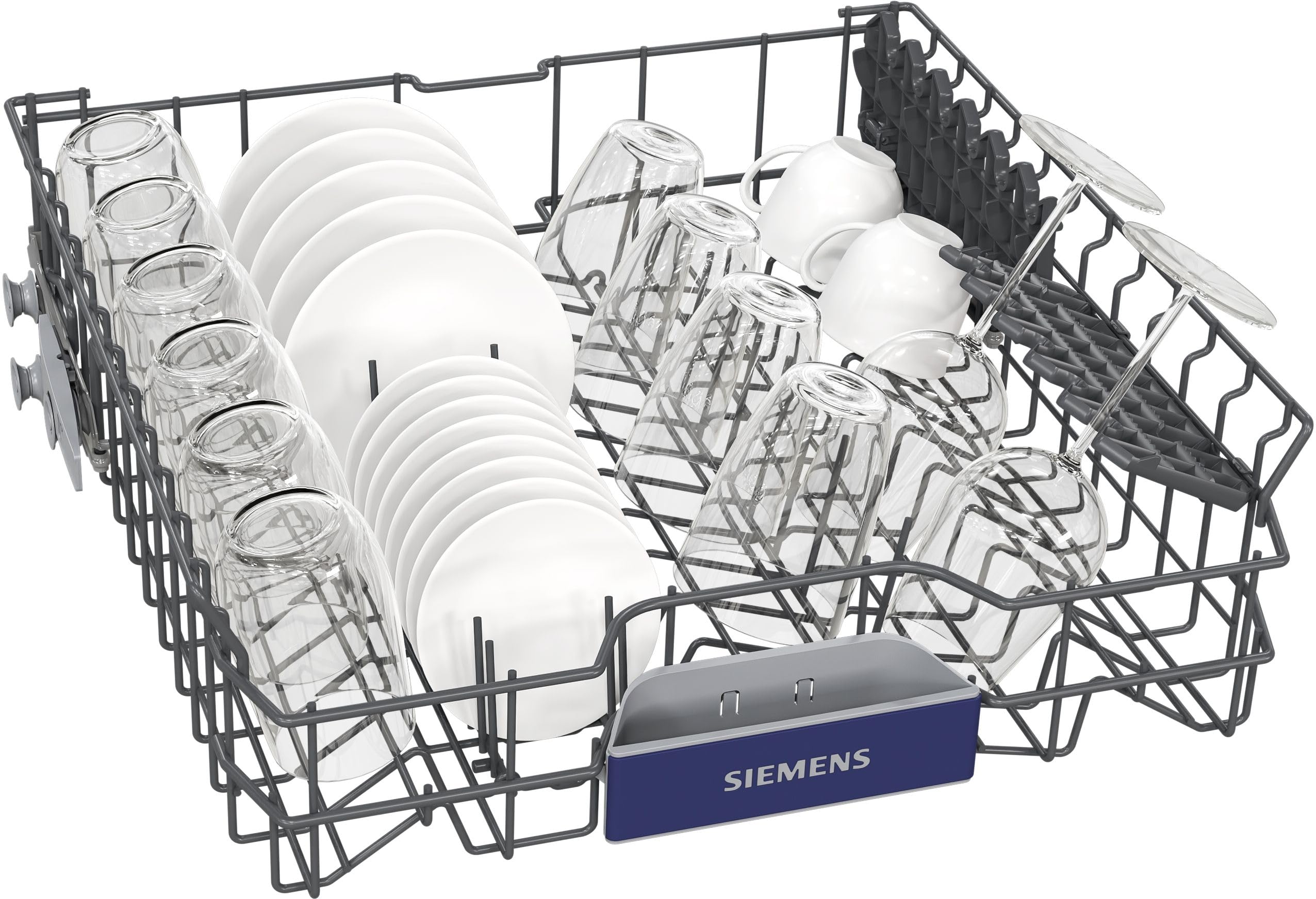 Siemens SN23EC03ME iQ300 Freistehender Geschirrspüler, 60 cm breit, varioFlex-Korb und varioSchublade, varioSpeed Plus, Favoritentaste, autoOpen dry, aquaStop, iQdrive, Home Connect 7