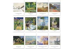 Monet Greeting Cards (30 Cards) 5.6x4 Inches Blank Postcard Set