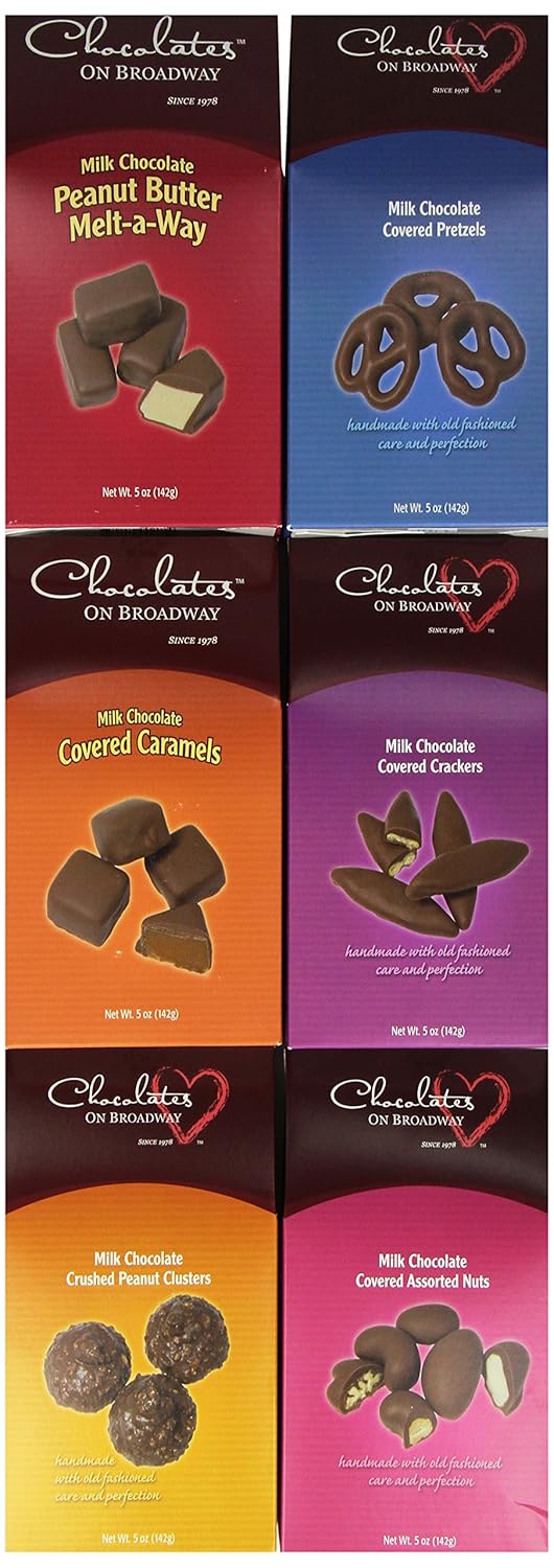 Chocolates on Broadway Milk Chocolate Variety Pack, 5