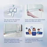 HNNHOME Bath Shower Screen Door Seal Strip for 6-8 mm Glass 20 mm Gap view 6