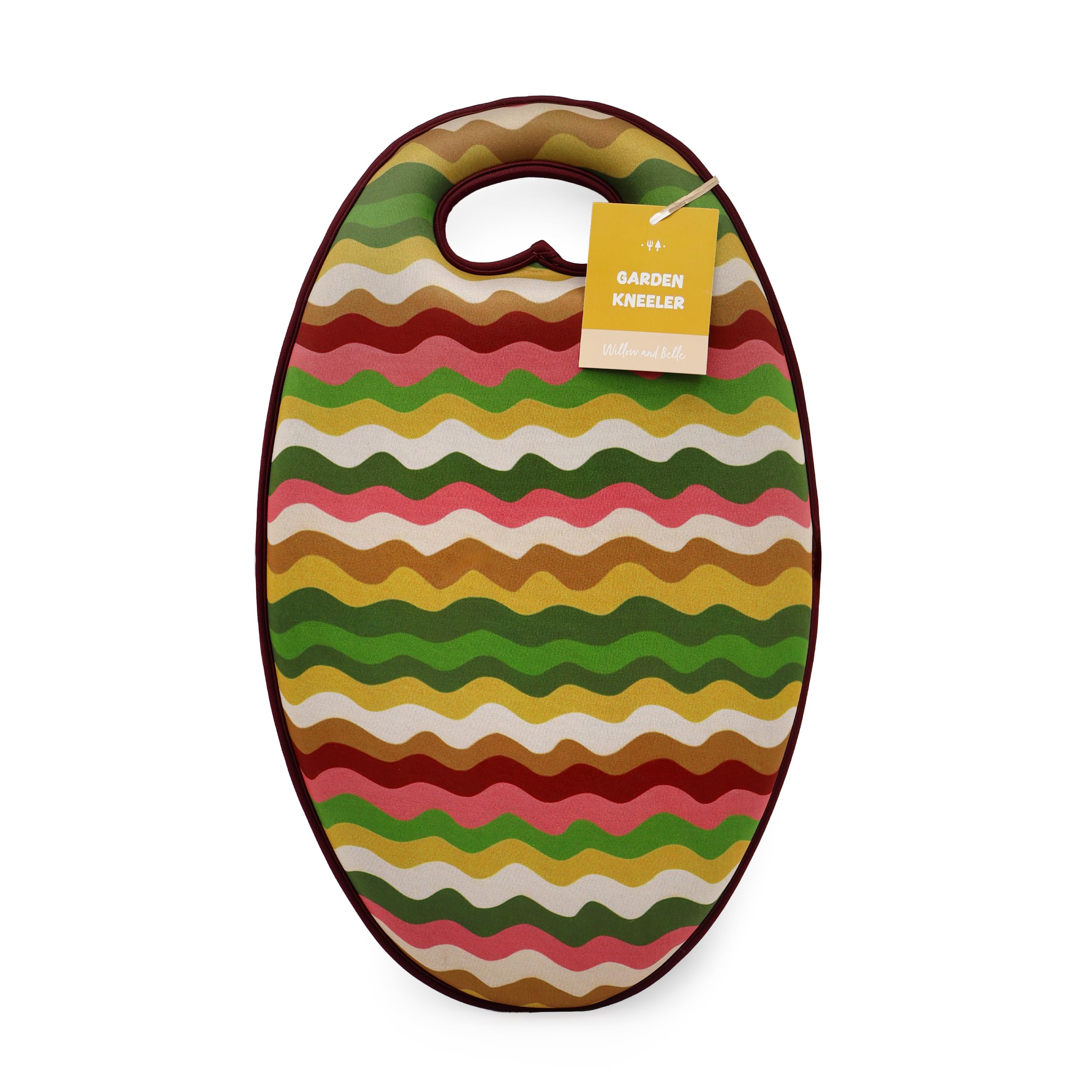 Robert Frederick Garden Kneeler - Wavy Design - Padded Memory Foam