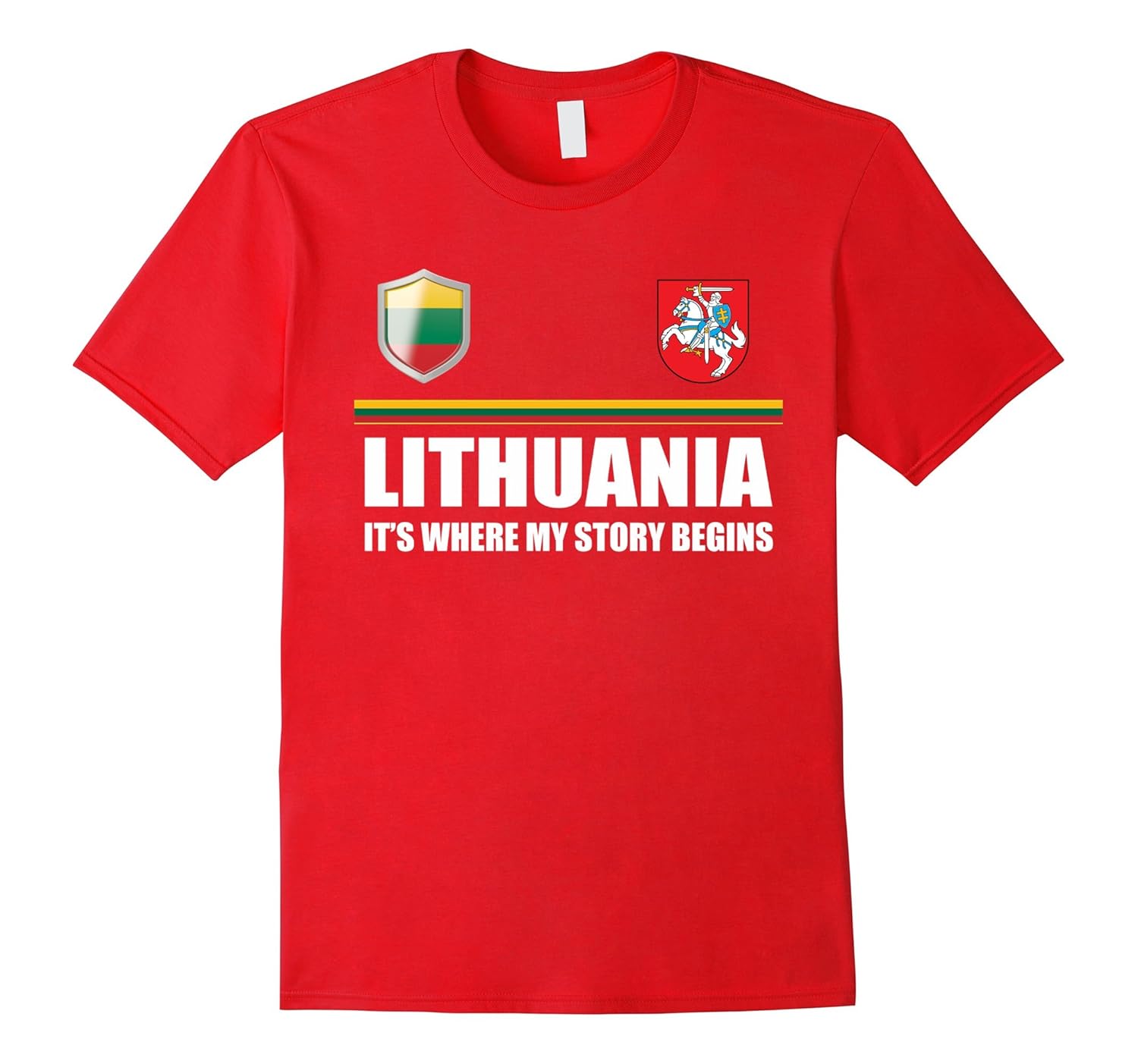 Lithuanian T-Shirt,Lithuania flag gifts tees-ANZ