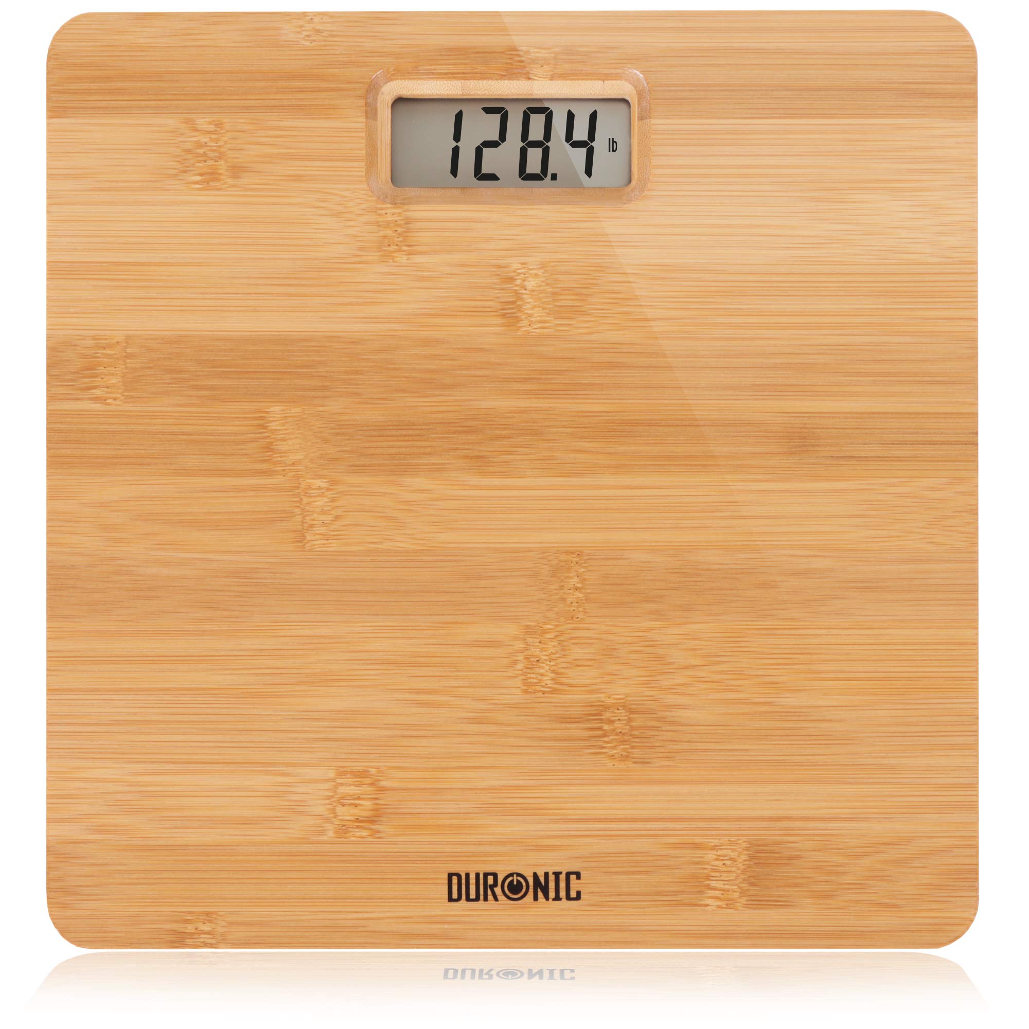 Duronic Digital Body Scales BS503, Digital Scale for Bathroom, Weight Scale, Wooden Bathroom Scales, Digital Weighing Scale, Wood Electronic Scale