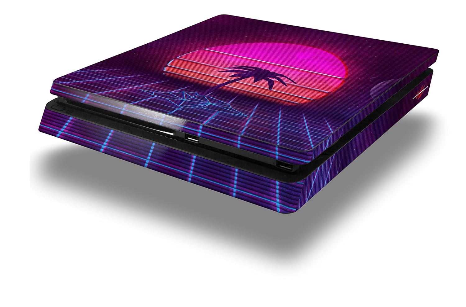 PS4 Slim Skin Wrap Synth Beach Decal Style Skin fits Sony