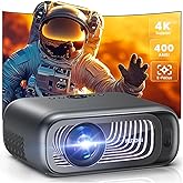 FUDONI Projector with WiFi &amp; Bluetooth, Native 1080P Home Theater Projector | 400 ANSI, Max 300" Display, Indoor Outdoor Use, 4K Supported, Electric Focus,Compatible with HDMI,Phone, Laptop, TV Stick