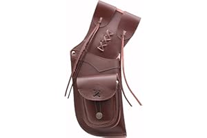 ONLYHANDMADE Traditional Archery Real Leather Side/Hip Arrow Quiver Brown