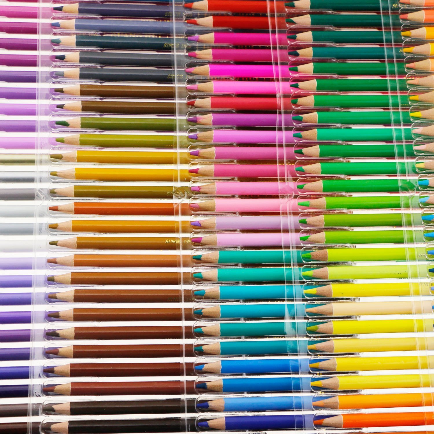 Set of 150 Watercolor Pencils with Unique Color Name, Water Soluble Art Pencils for Adult Coloring Book Sketching Painting