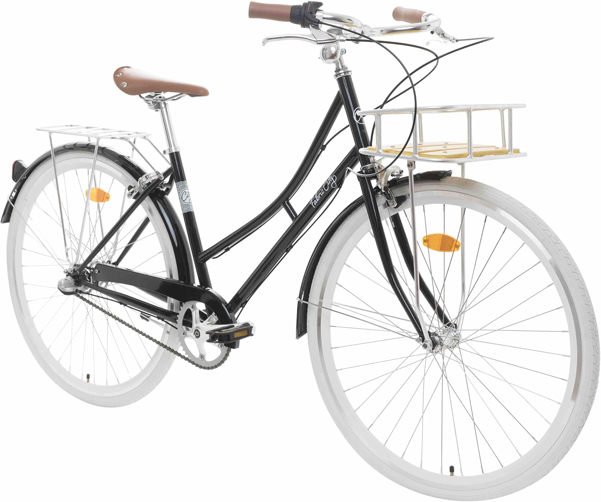 Fabric City Comfort Bike with Basket- Ladies Duth Style, Shimano Internal 3 Speeds, 14kg