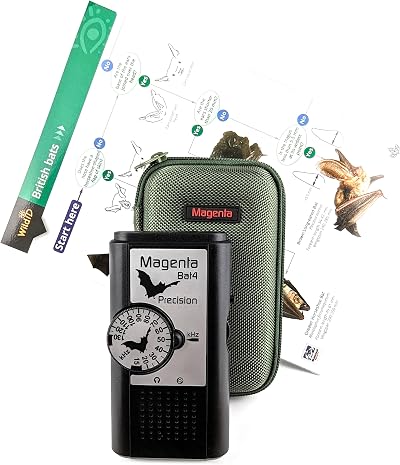 Bat Detector Gift Set Magenta Bat4 with Case & Field Guide