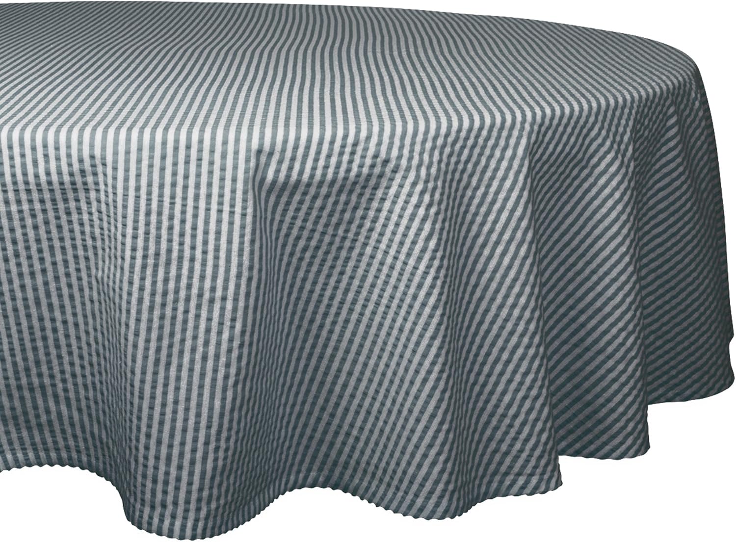 DII Cotton Seersucker Striped Tablecloth for Weddings