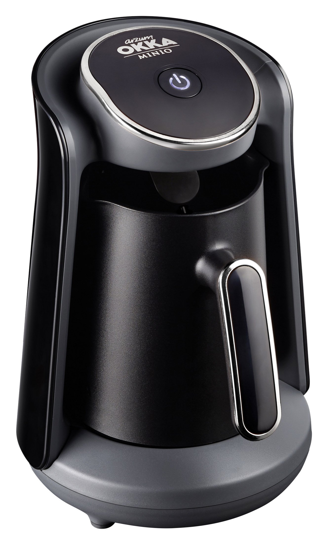 Arzum OK004-K Turkish Coffee Machine, Plastic, 480 W,0.3 liters, Black/Chrome