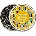 OSCIETRA Collection - Premium Osetra Black Caviar - 1.1 oz / 30 g in Metal Jar - Savory Black Caviar with Classical Malossol Taste from Sturgeon Black Roe by Caviar d'Eden