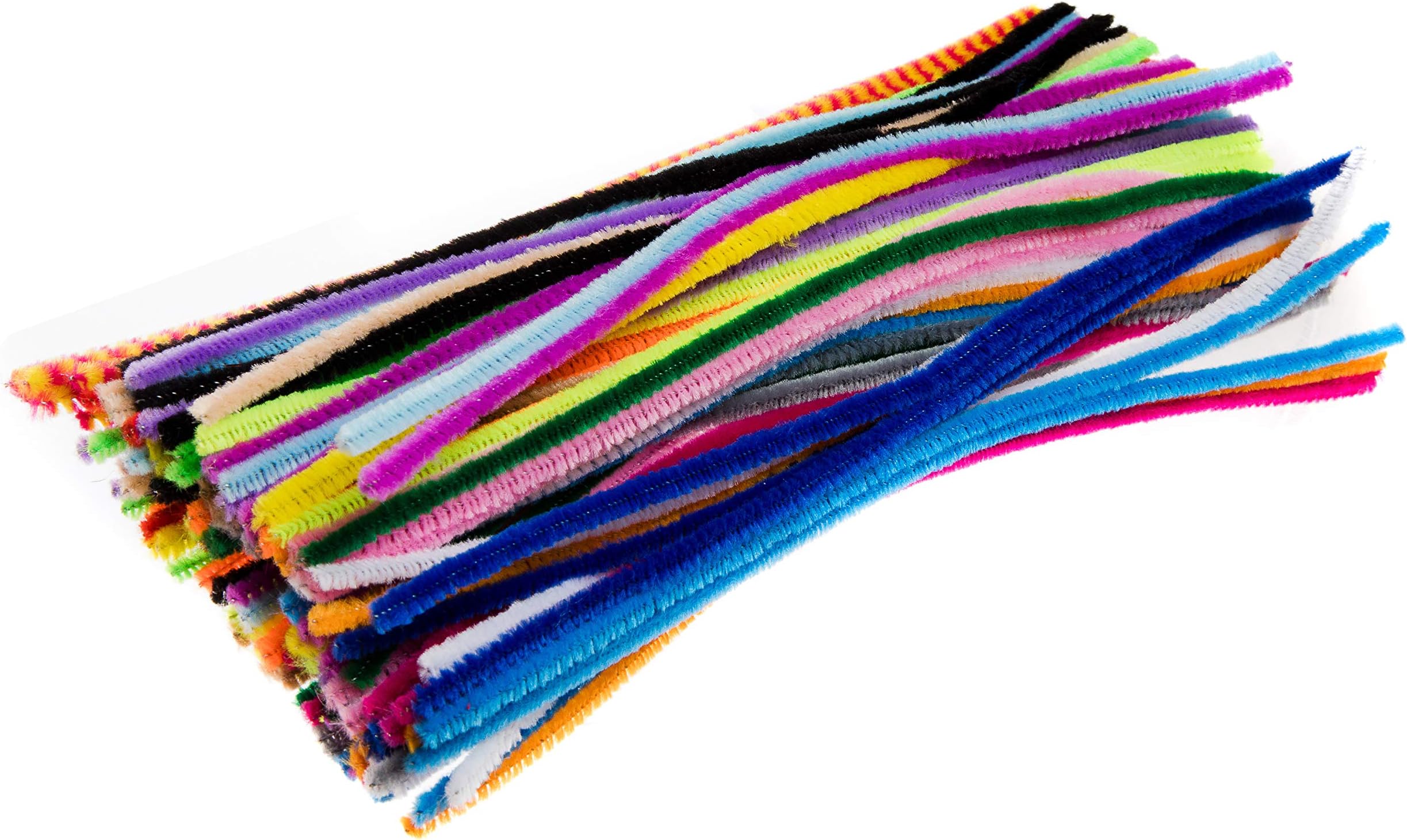 Edukit Pack of 120 Pipe Cleaners - in Assorted Colours 28cm x 6mm, Brightly Coloured Radiant Craft Multi-Purpose Wire Pipe Cleaners.