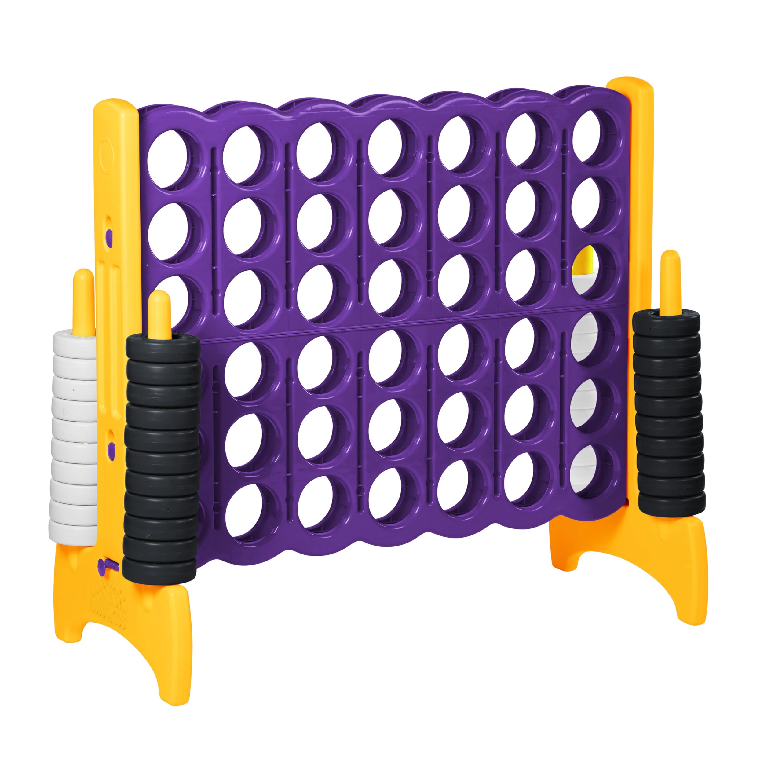 ECR4Kids Jumbo 4-To-Score, Giant Game, Purple/Gold Image