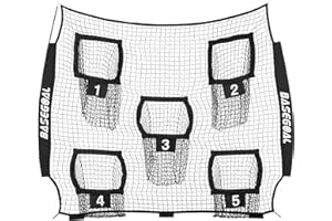 BaseGoal Football Replacement Net(NET ONLY),Heavy Duty Knotless for Football Throwing Training, Improve QB Throwing Accuracy